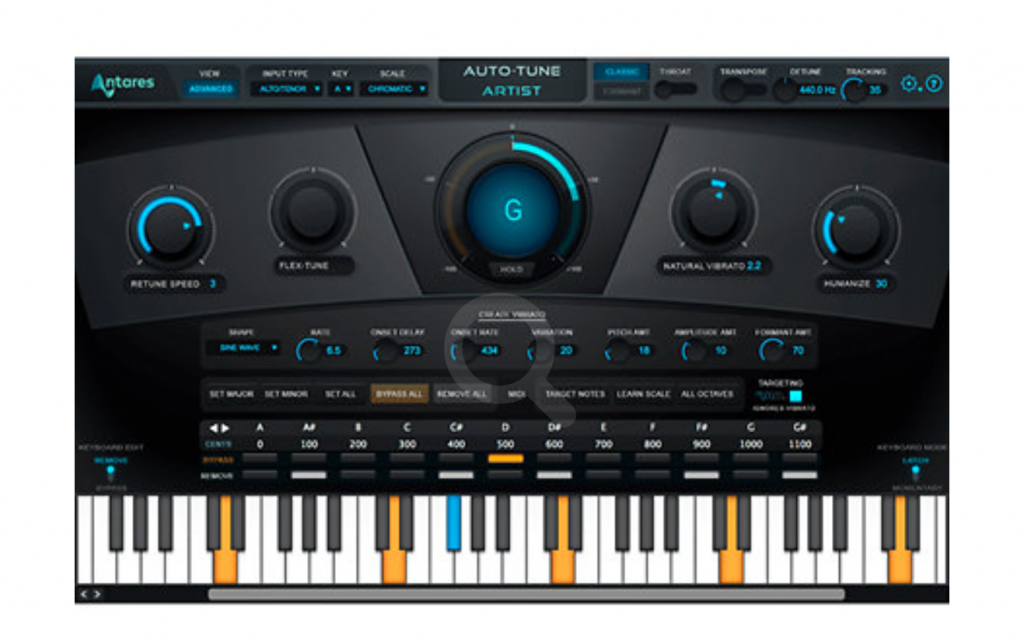 Autotune Antares live version logiciel